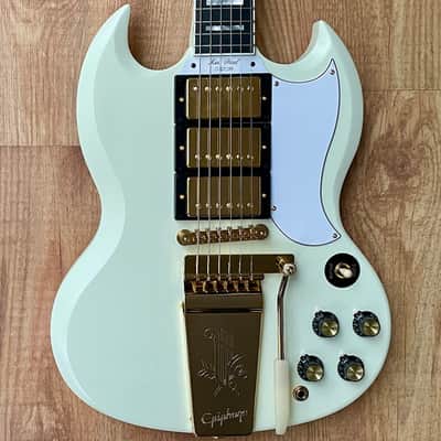 Epiphone "Inspired by Gibson Custom" '63 Les Paul SG Custom with Maestro Vibrola Classic White image 2