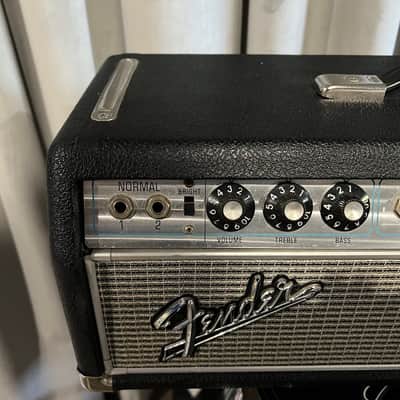 Fender Bandmaster "Drip Edge" 50-Watt 2-Channel Guitar Amp Head 1968 - 1969 - Silverface image 2