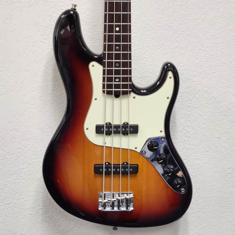 Fender American Deluxe Jazz Bass with Rosewood Fretboard 2002 - 2008 - 3 Color-Sun burst image 1