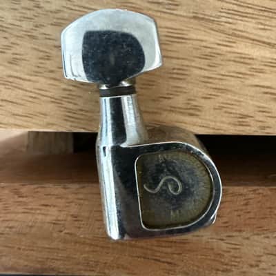 Schaller Vintage M6 "Made in West Germany" 6 In Line Tuners - 90° Mount 1970s/1980s - Chrome image 2