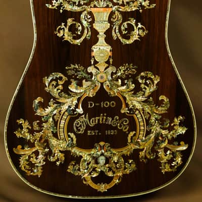 Martin D-100 Deluxe Brazilian Rosewood Acoustic Guitar image 4