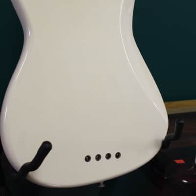 1989 Epiphone by Gibson Rock Bass CH/WH White image 5