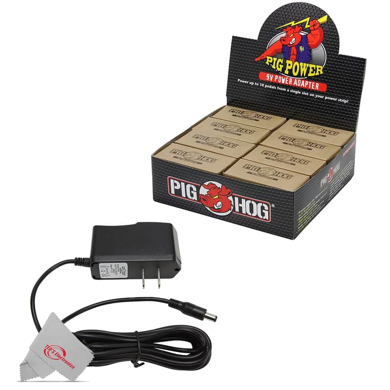 Pig Hog PP9V Pig Power 9V DC 1000ma Power Supply - 8 Units in Display Box image 1