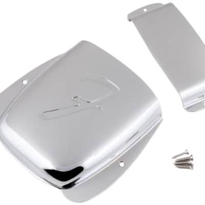 Genuine Fender Ashtray Cover Plates Pair Set for Jazz J-Bass - CHROME image 3