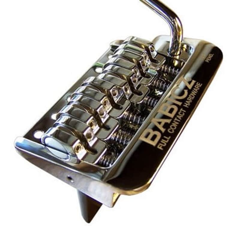 Babicz FCHSTRAT Full Contact Hardware Strat-Style Bridge – Nickel Finish image 1