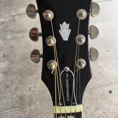 Epiphone Hummingbird Pro EB Black ebony image 3