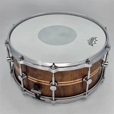 Used Hendrix Archetype Walnut Stave Snare Drum 14x6 w/Maple Inlays - Very Good image 3