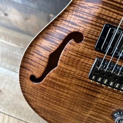PRS Wood Library Custom 24 Fatback Semi-Hollow! - Copperhead 425090 image 9