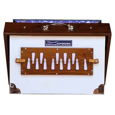 SHRUTI BOX~ SIZE (15" X 10" X 3")~13 NOTES~440 Hz~CHANT~MANTRA~SHRUTI~WITH BAG image 11