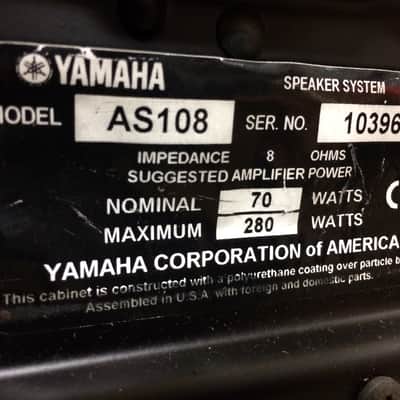 Yamaha AS108 Heavy Duty Speaker image 5