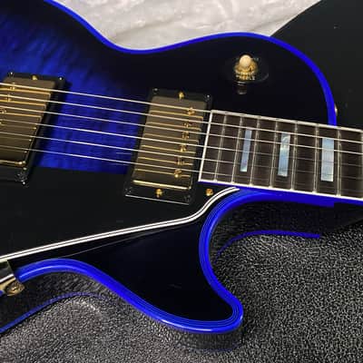 NEW! Gibson Dealer Select Custom Shop Les Paul Custom Blue Widow AAA Figured Flame Top - Authorized Dealer - 10.2lbs - G07460 image 3