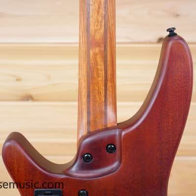 Ibanez SRH500F-NNF Bass Workshop Fretless Soundgear - Natural Browned Burst Flat image 7