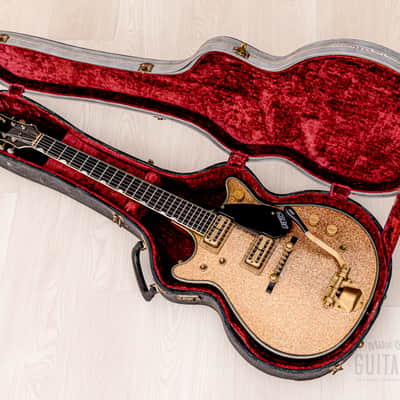 1962 Gretsch Champagne Sparkle Jet Double Cutaway 6129T w/ Burns Vibrato, Case image 19