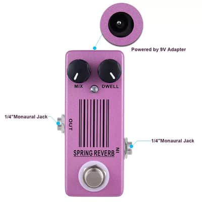Mosky Audio MP-51 Spring Reverb Effect Pedal image 5