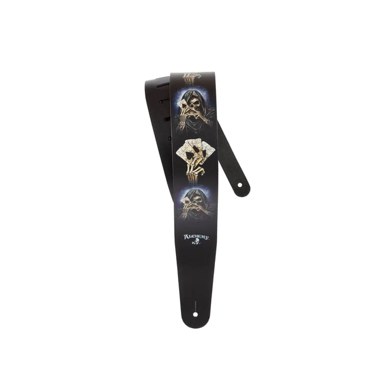 Alchemy Leather Guitar Strap, Reapers Ace image 1