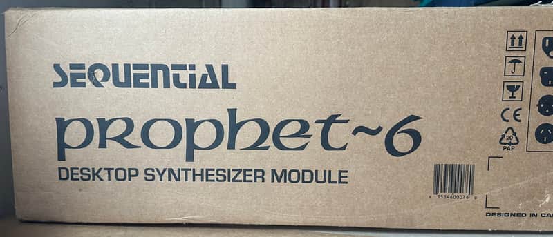 Sequential Prophet-6 Desktop 6-Voice Polyphonic Synthesizer 2018 - 2020 - Black with Wood Sides image 1