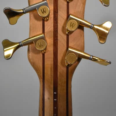 Warwick Streamer Bass Original NOS tuners 5 string 3+2 Made by Gotoh 1990s Gold image 5
