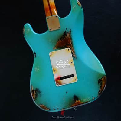Fender Stratocaster HSS Seafoam Green Heavy Aged Relic image 10
