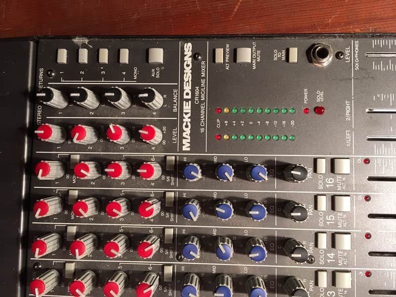 Mackie CR-1604 mixer with XLR10 input extender | Reverb