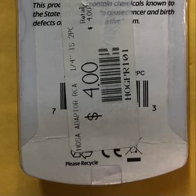 Hosa GPR-101 2 pack RCA to 1/4" TS image 3
