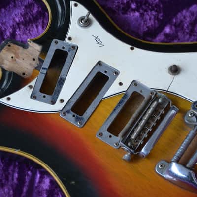 VOX Bulldog vintage electric guitar body * Rare, made in Italy ca. 1966! * Perfect for your VOX project *WORLDWIDE SHIPPING image 10