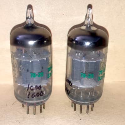 1978 GE 5751 JAN Mil-Spec Tubes, Platinum Matched Pair, NOS/NIB, Tested, Matched Codes image 5