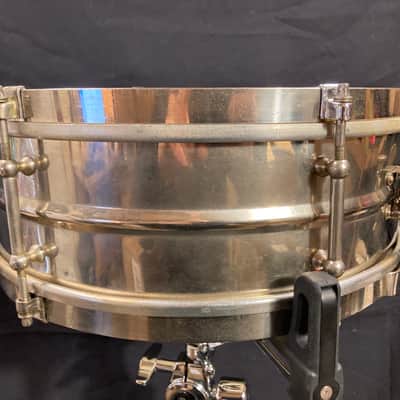 Slingerland 1930s - 5x14" Nickel Over Brass 6 Tube Lug Snare Drum image 2