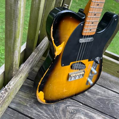 Fender Road Worn '50s Telecaster 2009 - Rare First Year 1st Gen 2-Color Sunburst - SUPER LIGHT 6.6 lbs! Updgrades image 3