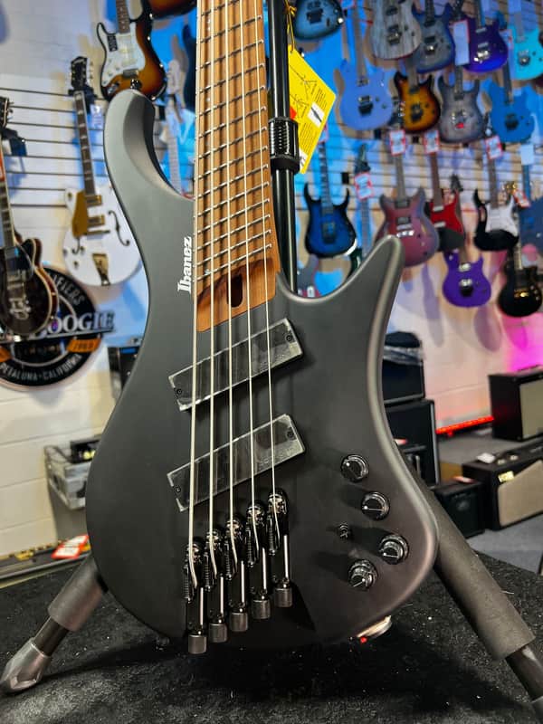 Ibanez Bass Workshop EHB1005MS Bass Guitar - Black Flat Auth Deal! 031, Free Plek! image 1