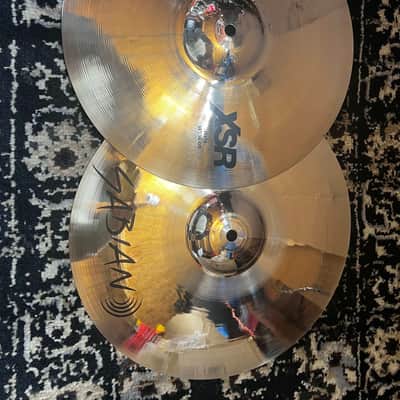 (MINT) Sabian 14" XSR Hi-Hat Cymbals (Pair) - Brilliant image 1