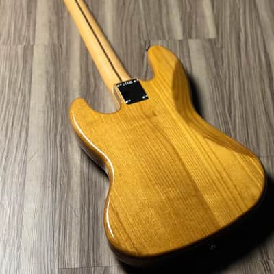 Fender Japan Hybrid II Jazz Bass PJ with Maple FB in Vintage Natural JD24005024 image 4