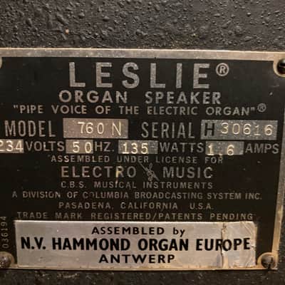 Leslie 760 N (w/ 9-pin cable and Leslie Combo Pre-Amp II) image 8