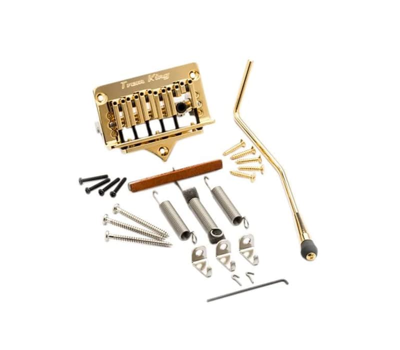 2020 Trem King TKS-3 CH Fixed Bridge Vibrato for Electric Guitar Gold image 1