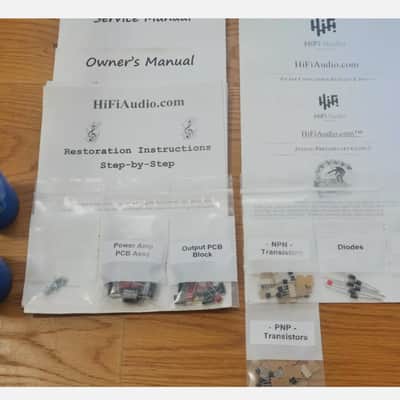 Hafler P500 restoration kit filter capacitor repair rebuild fix image 2