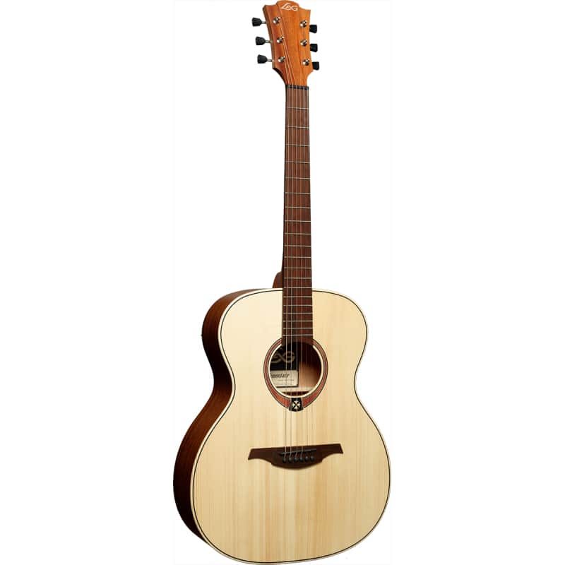 Lag T70A-NAT Tramontane 70 Auditorium Solid Spruce Top Okoume Neck 6-String Acoustic Guitar image 1
