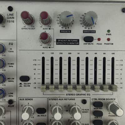 Alto Professional L-16 16-CHANNEL COMPACT INTEGRATED LIVE SOUND MIXER WITH DIGITAL EFFECTS 2005 - 2010? - Brushed Aluminum image 14