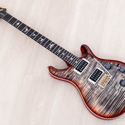 2023 Paul Reed Smith Core Custom 24 Piezo 10 Top Charcoal Cherry Burst w/ Case, Tags image 10