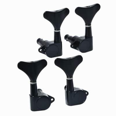 2R 2L Electric Bass Guitar Tuning Pegs machine head tuners, black image 1