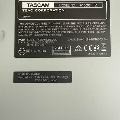 Tascam Model 12 + Decksaver + Official Tascam Bag – Excellent Condition image 13