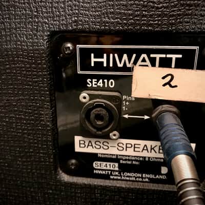 Hiwatt DR201 Bass Stack w 1 x SE 410 (4 x10“), 1 x SE115 (1x15“) 1980 - 82 - Black image 6