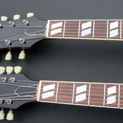 Burny  Jimmy Page Red RSG-140 Double Neck Guitar CIRCA 1992 Cherry Red image 16
