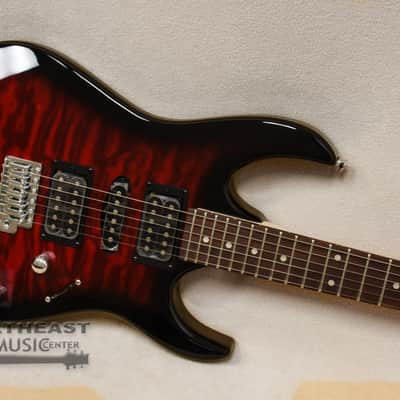 Ibanez GRX70QA - Transparent Red Burst image 3