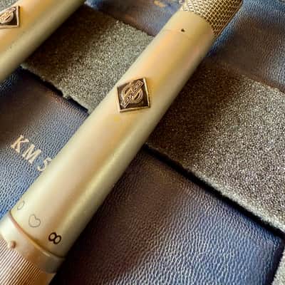 PAIR! -Neumann KM56 tube microphone c 1956 - Nickel original vintage image 6