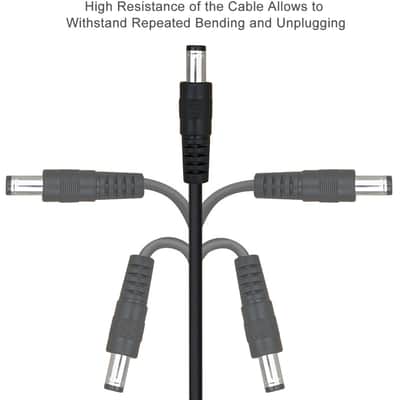 Dc Power Extension Cable,5.5mm x 2.1mm 12v Extension Cord 13FT Security Camera Cable DC Male to Female Extender Wire for CCTV IP Indoor Camera Dvr Standalone LED Strip,DC Supply Adapter image 3