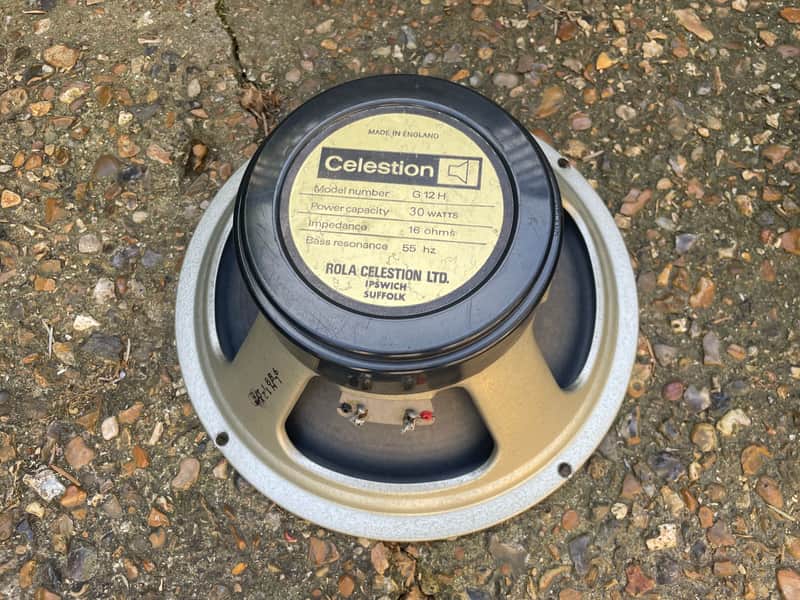 Vintage 1975 Celestion G12H blackback 30w guitar speaker for Marshall JMP Orange amp etc. image 1