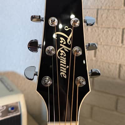 Takamine EF341SC Left Handed Acoustic/Electric Guitar w/Gig Bag - Gloss Black (Serial #61090071) image 5
