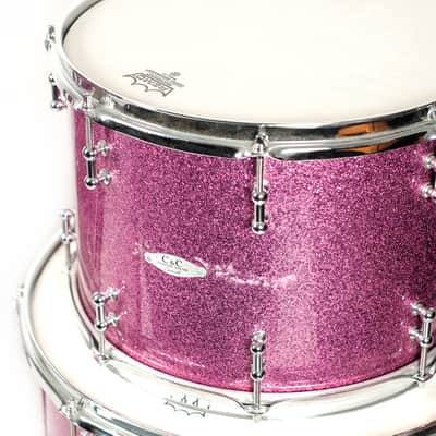 C&C Purple Sparkle Drum Set (14x28 - 10x14 - 16x18) owned By J Mascis image 6
