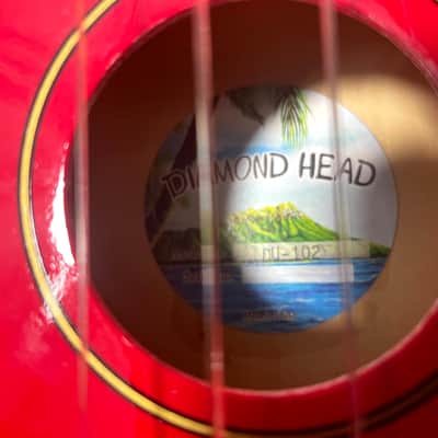 Diamond Head DU-102 Soprano Ukulele 2010s - Red image 2