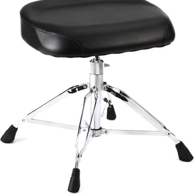 Yamaha DS-950 900 Series Heavy Weight Bench-Style Wide Drum Throne - Black/Chrome image 2