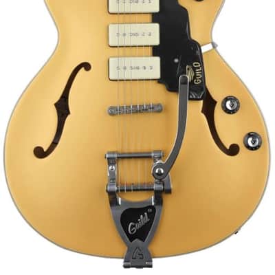 Guild Starfire I Jet 90 with Vibrato - Satin Gold image 1